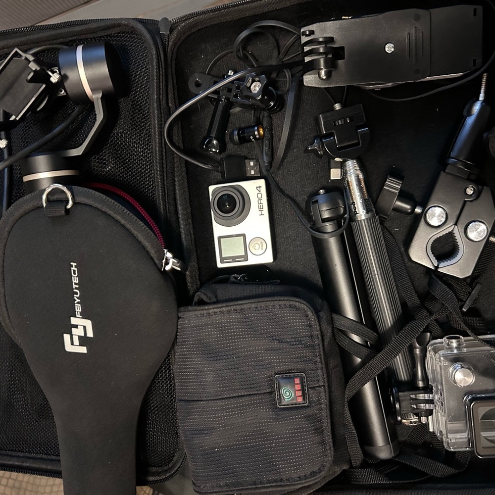 GoPro Silver Camera Kit with Black Accessories
